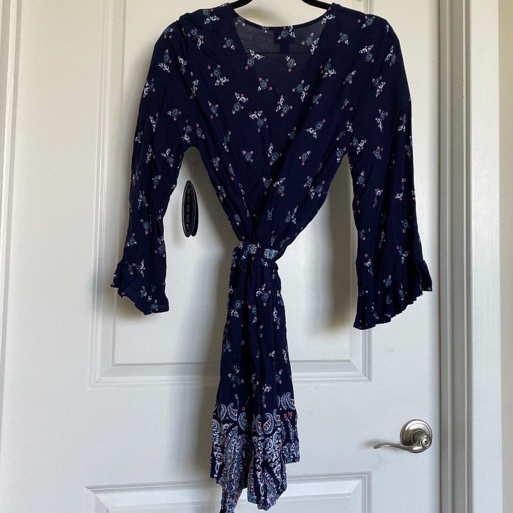 Scoop Ruffle Multi Color Romper - Picture 6 of 8